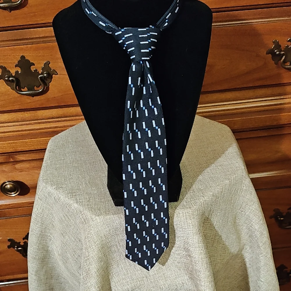 Strasburg Black and Blue Kids Tie